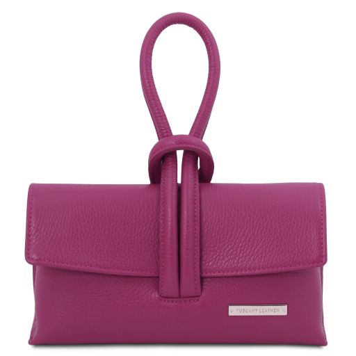 TL Bag Clutch aus Leder Plum TL141990