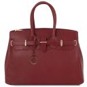 TL Bag Кожаная сумка с золотистой фурнитурой Красный TL141529