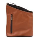 TL Bag Mini Unisex-Schultertasche aus Weichem Leder Cognac TL141428