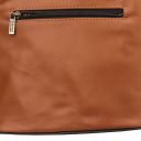 TL Bag Mini Unisex-Schultertasche aus Weichem Leder Cognac TL141428