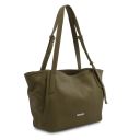 TL Bag Soft Leather Shopping bag Forest Green TL142230