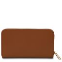 Ilizia Exclusive zip Around Leather Wallet Cognac TL142317