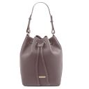 TL Bag Bolso Cubo Secchiello en Piel Gris TL142311