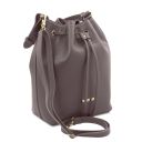 TL Bag Bolso Cubo Secchiello en Piel Gris TL142311