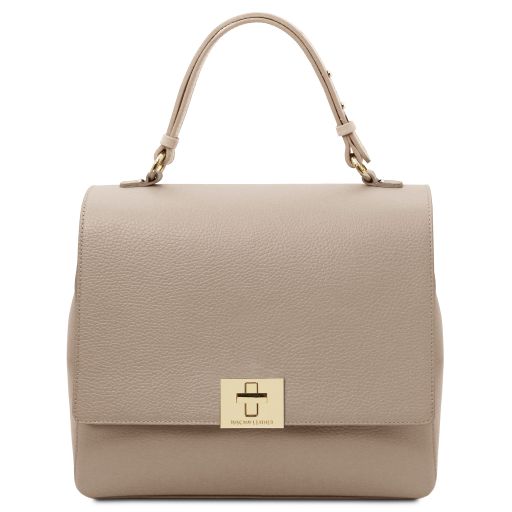 Silene Handtasche aus Kalbsleder Hell Taupe TL142152