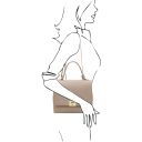 Silene Handtasche aus Kalbsleder Hell Taupe TL142152