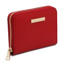 Leda Exclusive zip Around Leather Wallet Lipstick Red TL142320