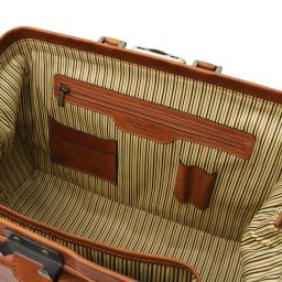 Giotto Elégante Mallette Médecin en Cuir à Double Fond Naturel TL142344