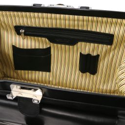 Giotto Elégante Mallette Médecin en Cuir à Double Fond Noir TL142344