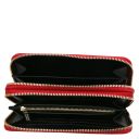 Gaia Doppel Rundum-Reißverschluss Damenbrieftasche aus Leder Lipstick Rot TL142343