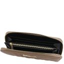 Penelope Exclusive zip Around Soft Leather Wallet Taupe TL142316