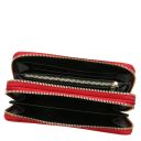 Ada Doppel Rundum-Reißverschluss Damenbrieftasche aus Weichem Leder Lipstick Rot TL142349