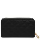 Ada Double zip Around Soft Leather Wallet Черный TL142349