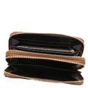 Ada Portafogli in Pelle Morbida con Doppia zip Around Cognac TL142349