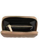 Teti Exclusive zip Around Soft Leather Wallet Light Taupe TL142319