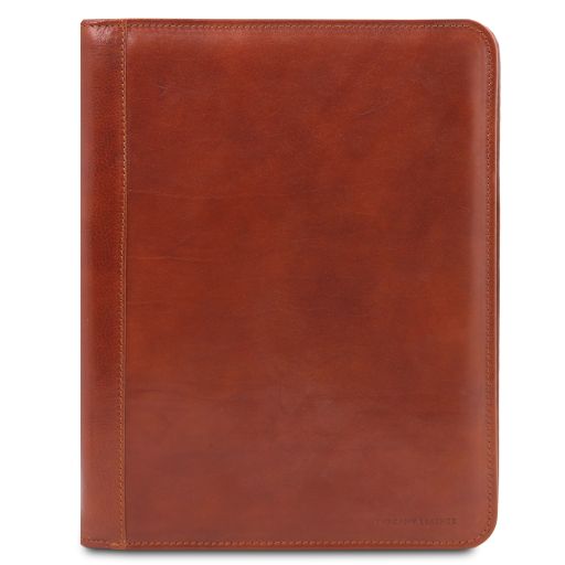 Luigi XIV Portadocumenti con Cerniera Miele TL10094