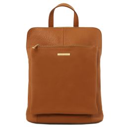 TL Bag Soft Leather Backpack for Women Коньяк TL141682