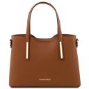 Olimpia Shopper Tasche aus Leder - Klein Cognac TL141591