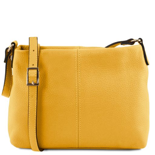 TL Bag Borsa a Tracolla in Pelle Morbida Giallo TL141720