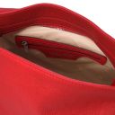 TL Bag Schultertasche aus Weichem Leder Lipstick Rot TL142087