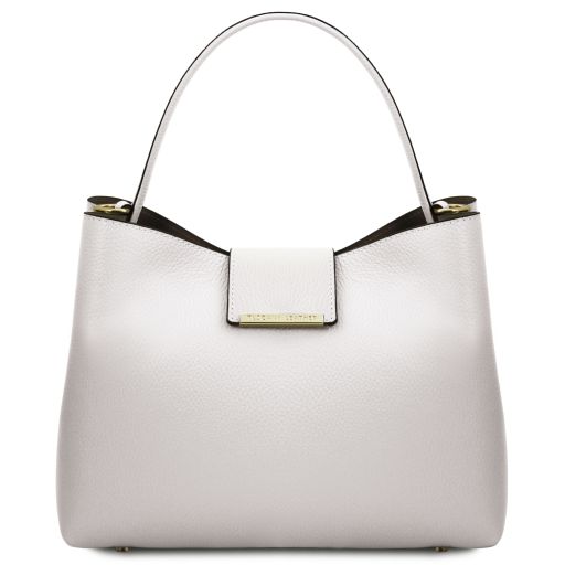 Clio Sac Secchiello en Cuir Blanc TL142356