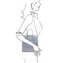 TL Bag Sac à dos Pour Femme en Cuir Bleu céleste TL142211
