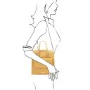 TL Bag Leather Backpack for Women Pastel yellow TL142211