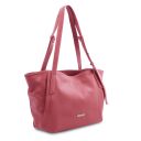 TL Bag Shopping Tasche aus Weichem Leder Rosa TL142230