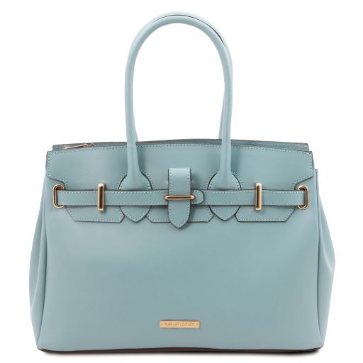 TL Bag Leather Handbag Светло-голубой TL142174