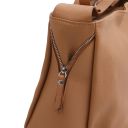 Charlotte Borsa a Spalla in Pelle Morbida Caramello TL142362