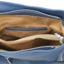 Charlotte Soft Leather Shoulder bag Blue TL142362