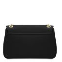 Elettra Schultertasche aus Weichem Leder Schwarz TL142353