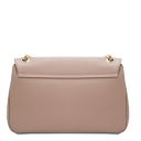 Elettra Schultertasche aus Weichem Leder Nude TL142353