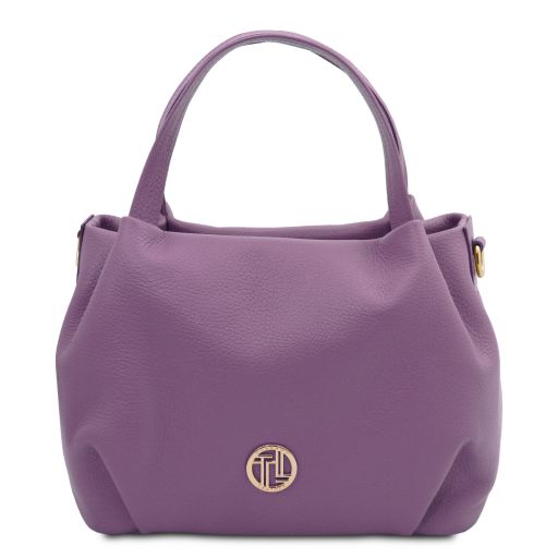 Nora Sac à Main en Cuir Souple Lilas TL142372