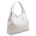 TL Keyluck Borsa a Spalla in Pelle Morbida Bianco TL142264