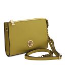 Perla Handtasche aus Leder Grün TL142365