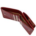 Exclusive Leather Wallet With Coin Pocket Red TL142059