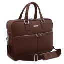 Treviso Leather Laptop Briefcase Coffee TL141986