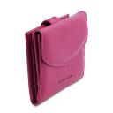 Calliope Exklusive Damenbrieftasche aus Leder mit 3 Scheinfächern und Münzfach Fucsia TL142058