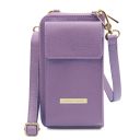 TL Bag Monedero/soporte Para Celular en Piel con Bandolera Lila TL142323