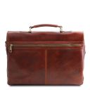 Mantova Leather Multi Compartment TL SMART Briefcase With Flap Коричневый TL140326