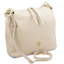 Amy Soft Leather Shopping bag Beige TL142385