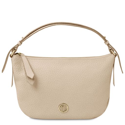 Beige leather purse on sale