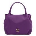 Nora Soft Leather Handbag Purple TL142372