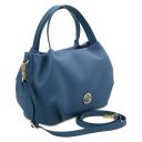 Nora Sac à Main en Cuir Souple Bleu TL142372