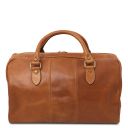 Lisbona Travel Leather Duffle bag - Small Size Natural TL141658