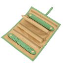 Trousse à Bijoux en Cuir Souple Vert Menthe TL142193