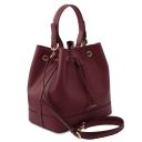 Minerva Sac Seau Pour Femme en Cuir Bordeaux TL142145