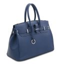 TL Bag Sac à Main Pour Femme Avec Finitions Couleur or Bleu foncé TL141529