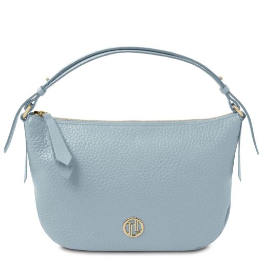 Margot Borsa a Mano in Pelle Morbida Celeste TL142386